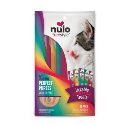 Nulo Freestyle Perfect Purees GrainFree Cat Food Topper/Treat Variety 0.5 oz.