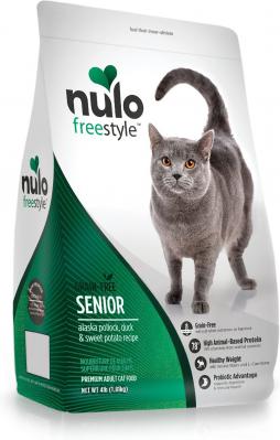 Nulo FreeStyle Senior Cat Grain-Free Alaska Pollock & Duck Recipe 5 lb.