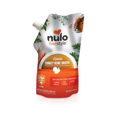 Nulo FreeStyle Grain-Free Classic Turkey Bone Broth For Dogs & Cats 20 oz.