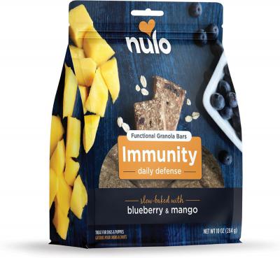 Nulo Functional Granola Bars Immunity Daily Defense With Bluberry & Mango For Dogs 10 oz.