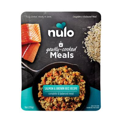 Nulo Gently Cooked Meals Pouch Dog Food Salmon & Brown Rice 9 oz.