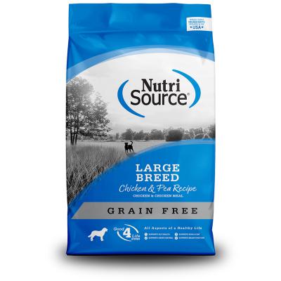 NutriSource Grain-Free Large Breed Chicken & Pea Recipe 26 lb.