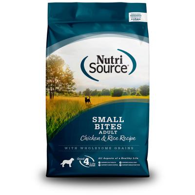 Nutri Source Small Bites Adult Chicken & Rice Recipe 12 lb.