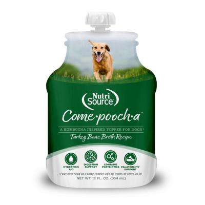 NutriSource Come-Pooch-A Broth Food Topper Turkey 12 oz.