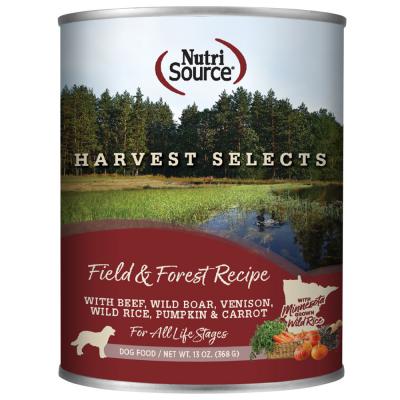 NutriSource Harvest Selects Canned Dog Food Field & Forest 13 oz.