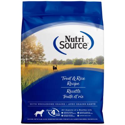 NutriSource Adult Trout & Rice Recipe Recipe 12 lb.