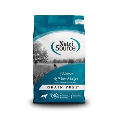 NutriSource Grain Free Dry Dog Food Chicken & Peas 5 lb.