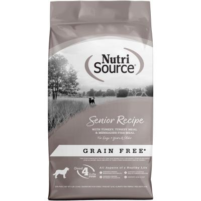 NutriSource Senior Grain-Free Turkey & Menhaden Fish Recipe