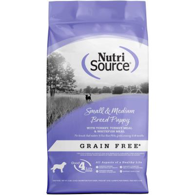 NutriSource Small & Medium Breed Puppy Grain-Free Turkey Recipe