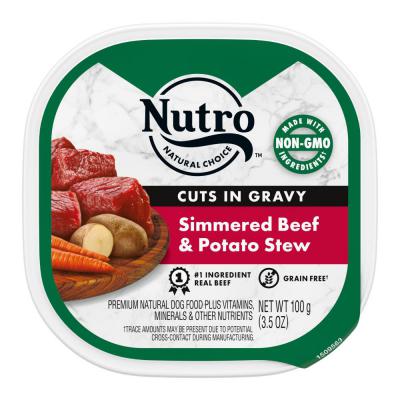 Nutro Grain Free Cuts in. Gravy Adult Wet Dog Food Beef & Potato Stew 3.5 oz.