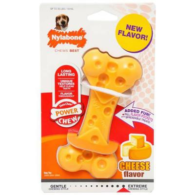 Nylabone Cheese Bone Cheese Flavor Wolf