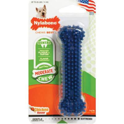 Nylabone Flexichew Dental Bone Chicken Flavor Regular