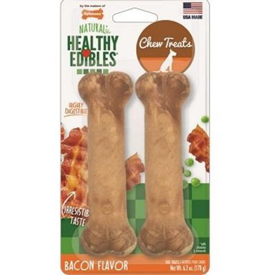 Nylabone Healthy Edibles Natural Chew Bacon Wolf 2 Pack