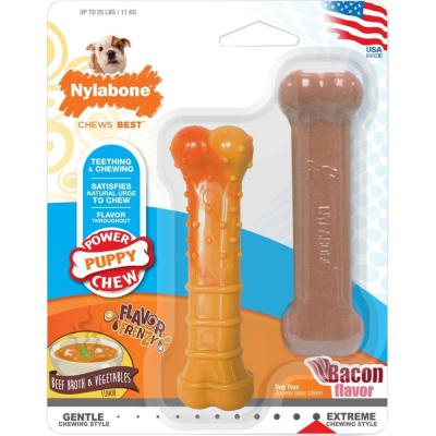 Nylabone Puppy Chew Beef And Bacon Regular 2 Pack