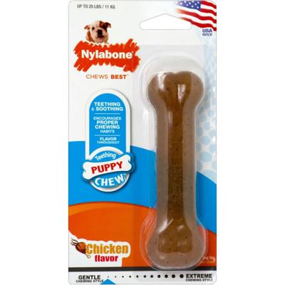 Nylabone Puppy Teething Chew Chicken Flavor Regular