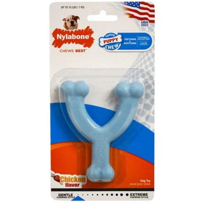 Nylabone Puppy Wishbone Blue Petite