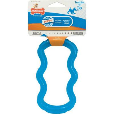 Nylabone Teething Chew Teethe N' Tug Blue