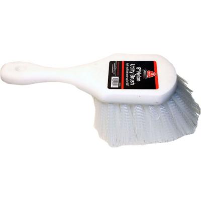 O-Cedar Commercial Utility Brush Foam Handle Nylon Bristles White 9 in.