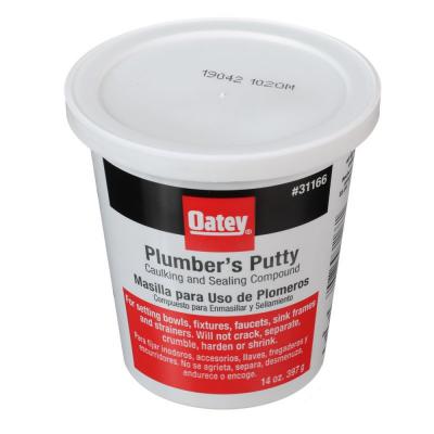 Oatey Plumbers Putty Solid Off-White 14 oz.