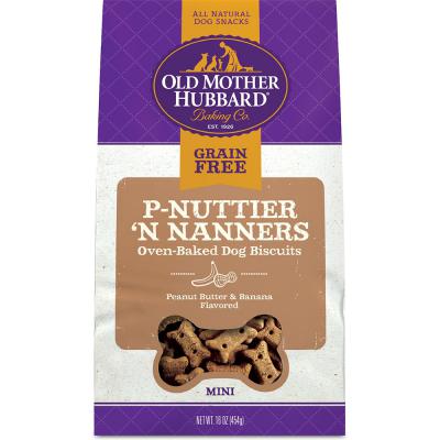 Old Mother Hubbard Grain Free P-Nuttier'N Nanners Mini 16 oz.