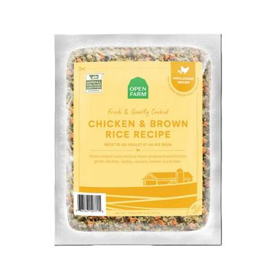 Open Farm Gently Cooked Chicken & Brown Rice Recipe Frozen Dog Food 8 oz.