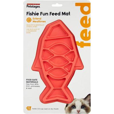 Catstages Fishie Fun Feed Mat Pink