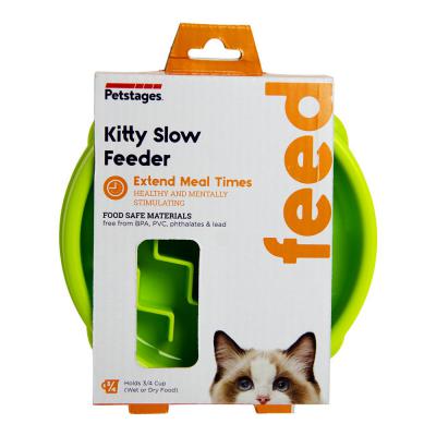 Catstages Kitty Slow Feeder Small Green