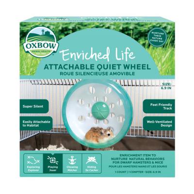 Oxbow Animal Health Enriched Life Attachable Small Animal Quiet Wheel 6.9 in.