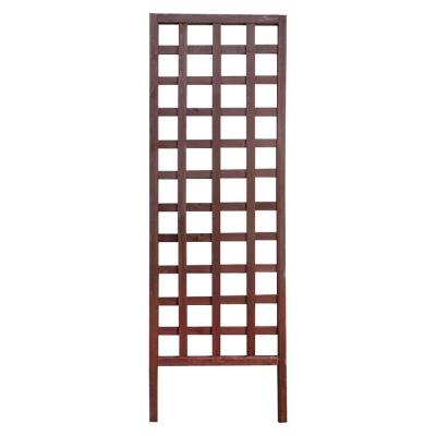 Panacea Wood Square Frame Garden Trellis 72 in. Brown