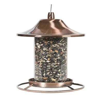 Perky Pet Panorama Plastic Bird Feeder Copper 2 lb.