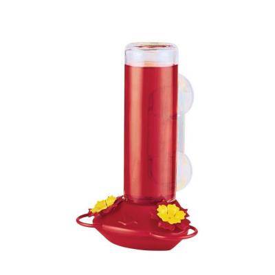 Perky Pet Window Mounted Glass Hummingbird Feeder Red 14 oz.