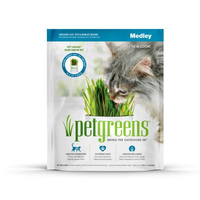 Pet Greens Medley Pet Grass Self-Grow Kit Organic Oat Rye & Barley Blend 3 oz.