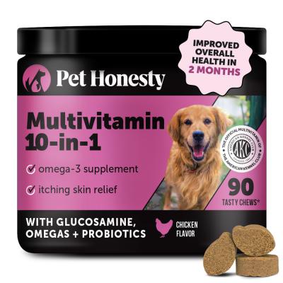 Pet Honesty Multivitamin 10-in-1 Chicken Flavor 90 ct