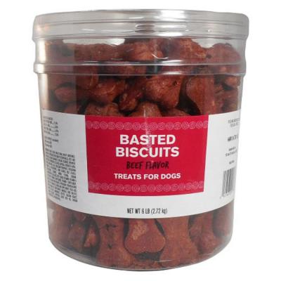 Pet Life Dog Biscuits Barrel 6 lb. Beef