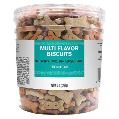 Pet Life Dog Biscuits Barrel 6 lb. Multi Flavor