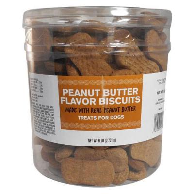 Pet Life Dog Biscuits Barrel 6 lb. Peanut Butter