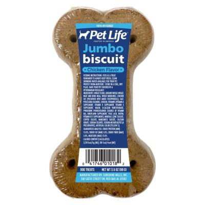 Pet Life Super Single Jumbo Biscuit 3.5 oz. Chicken