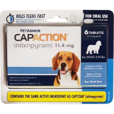 Petaction Capaction Flea Tabs Dog 2-25 lb. 6 ct