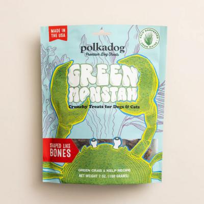 Polkadog Green Monstah Crunchy Bones 7 oz.