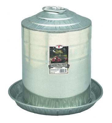 Galvanized Double Wall Fount 5 Gallon