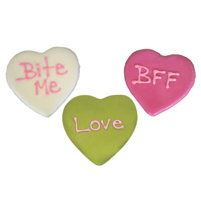 Bakery Conversation Hearts Dog Biscuit