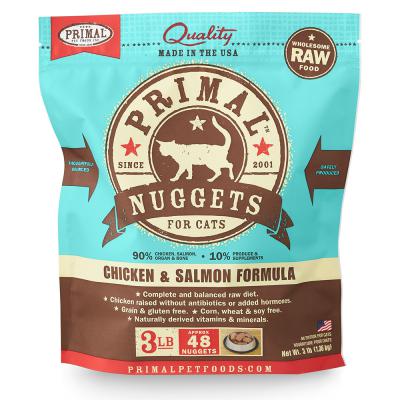 Primal Cat Frozen Chicken & Salmon Nuggets 3 lb.