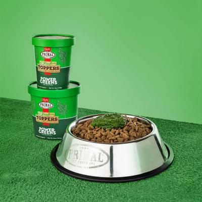 Primal Fresh Toppers for Cat & Dog Food Power Greens Recipe 32 oz.