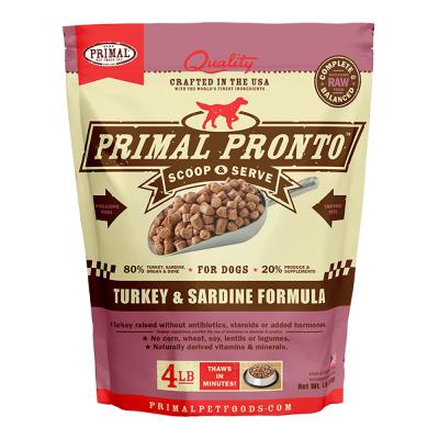 Primal Frozen Raw Pronto Pork Formula For Dogs 4 lb.