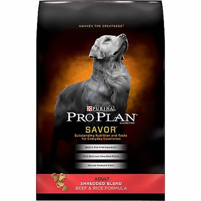 Pro Plan Adult Complete Essentials Shredded Blend Beef & Rice with Probiotics Dry Dog Food 15 lb.