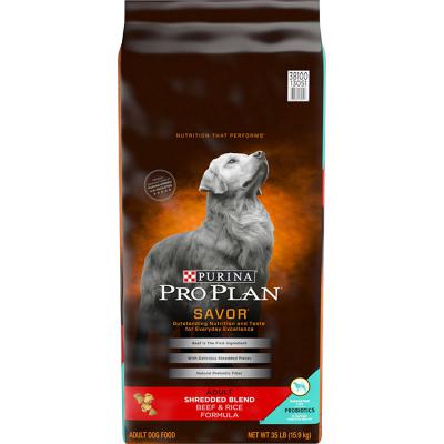 Pro Plan Adult Complete Essentials Shredded Blend Beef & Rice with Probiotics Dry Dog Food 15 lb.