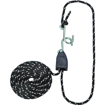 Prosource Rope Ratchet Polypropylene/Steel Black/White