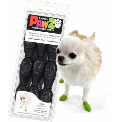 Protex PawZ Rubber Dog Boots Tiny 12 ct