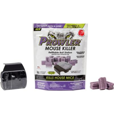 Prowler Mouse Bait Blocks With Bait Station Bag 1 oz.