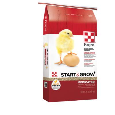 Purina Start & Grow Medicated Crumbles 25 lb.